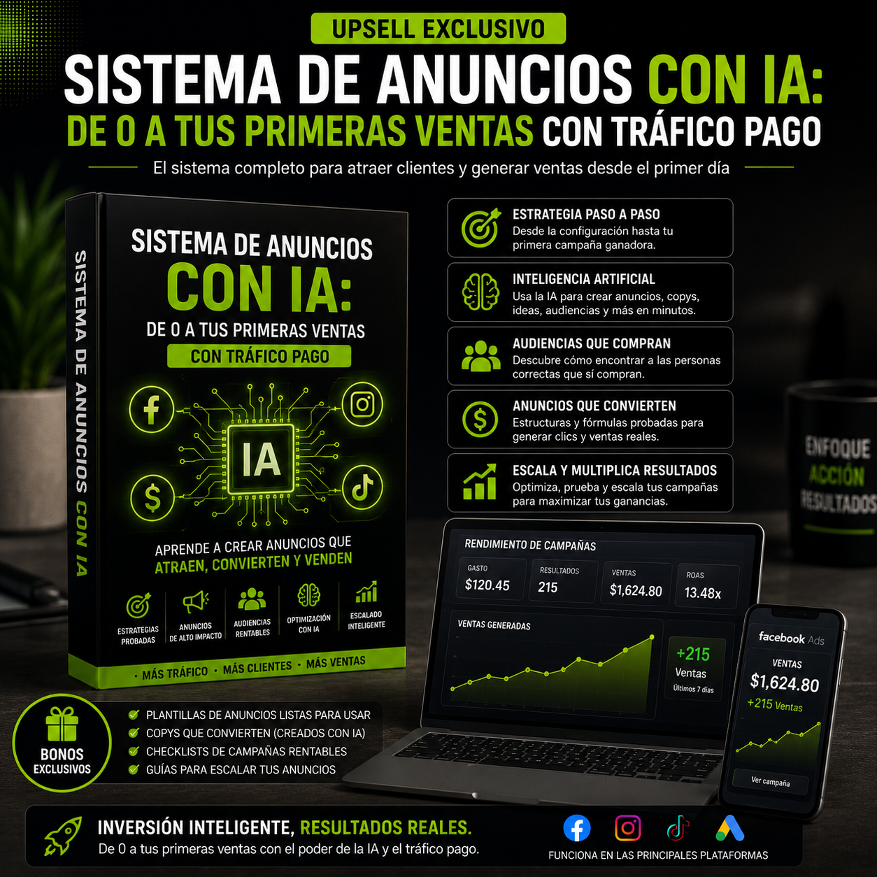 Sistema de Anuncios con IA: De 0 a tus primeras ventas con trafico pago.